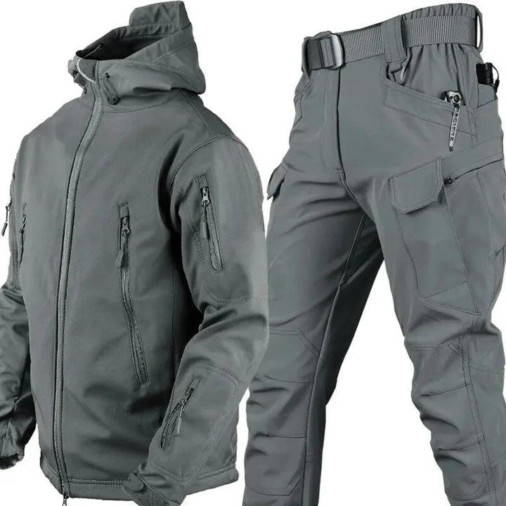 Herren Outdoor Set mit Kapuzenjacke und Cargohose-Shirts for men-Alpenkind