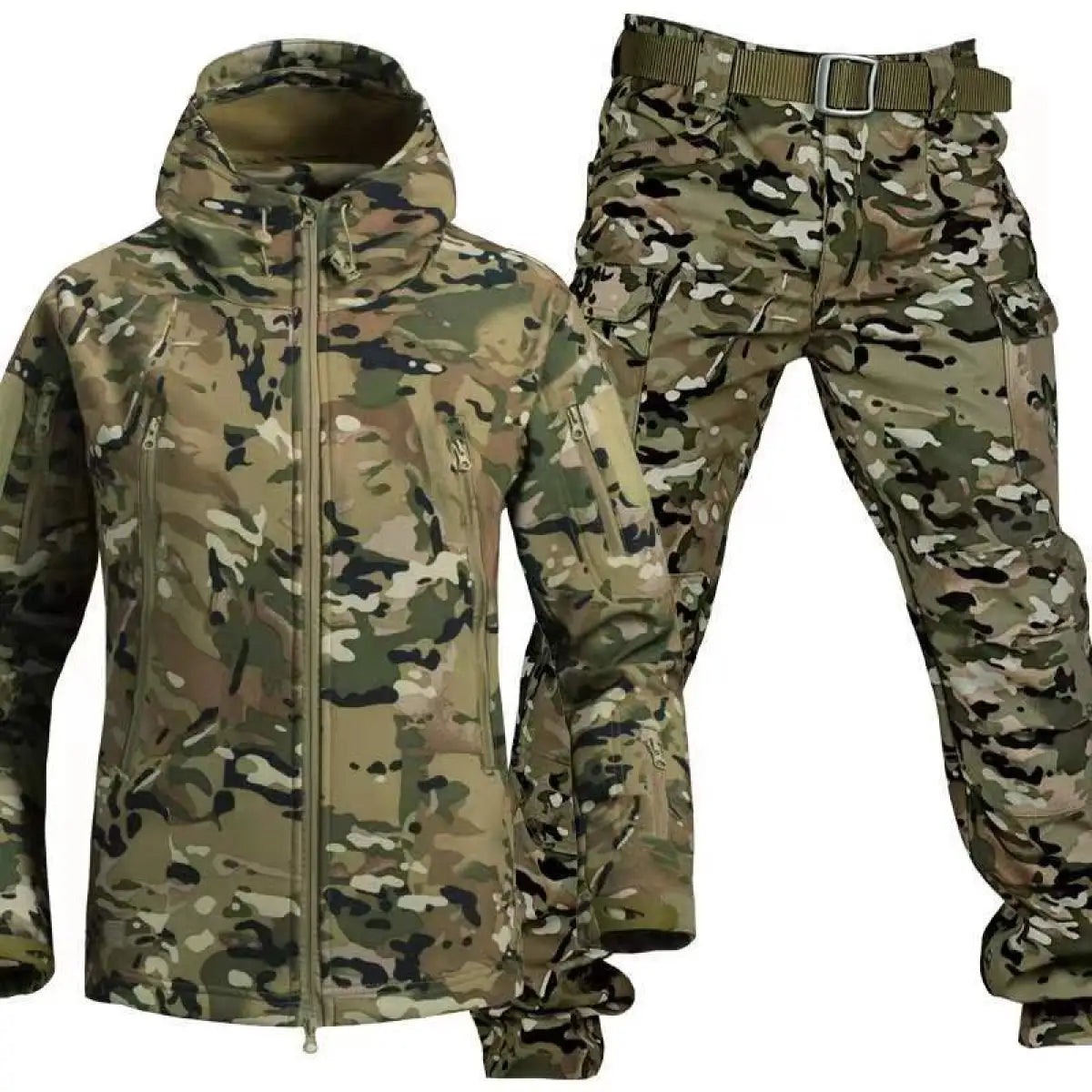 Herren Outdoor Set mit Kapuzenjacke und Cargohose-Shirts for men-Alpenkind
