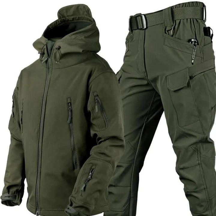 Herren Outdoor Set mit Kapuzenjacke und Cargohose-Shirts for men-Alpenkind