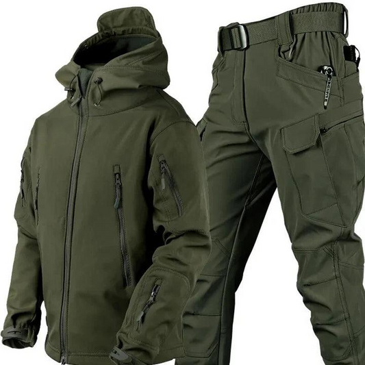 Herren Outdoor Set mit Kapuzenjacke und Cargohose-Men Sets-Alpenkind