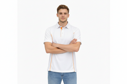 Herren Polokragenhemd mit kurzen Ärmeln und Knopfleiste-Shirts for men-Alpenkind