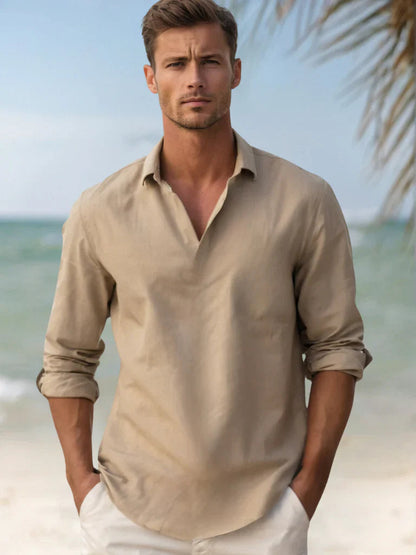 Herren-Pullover mit langem Arm und lockerer Passform-Shirts for men-Alpenkind