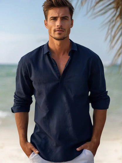 Herren-Pullover mit langem Arm und lockerer Passform-Shirts for men-Alpenkind