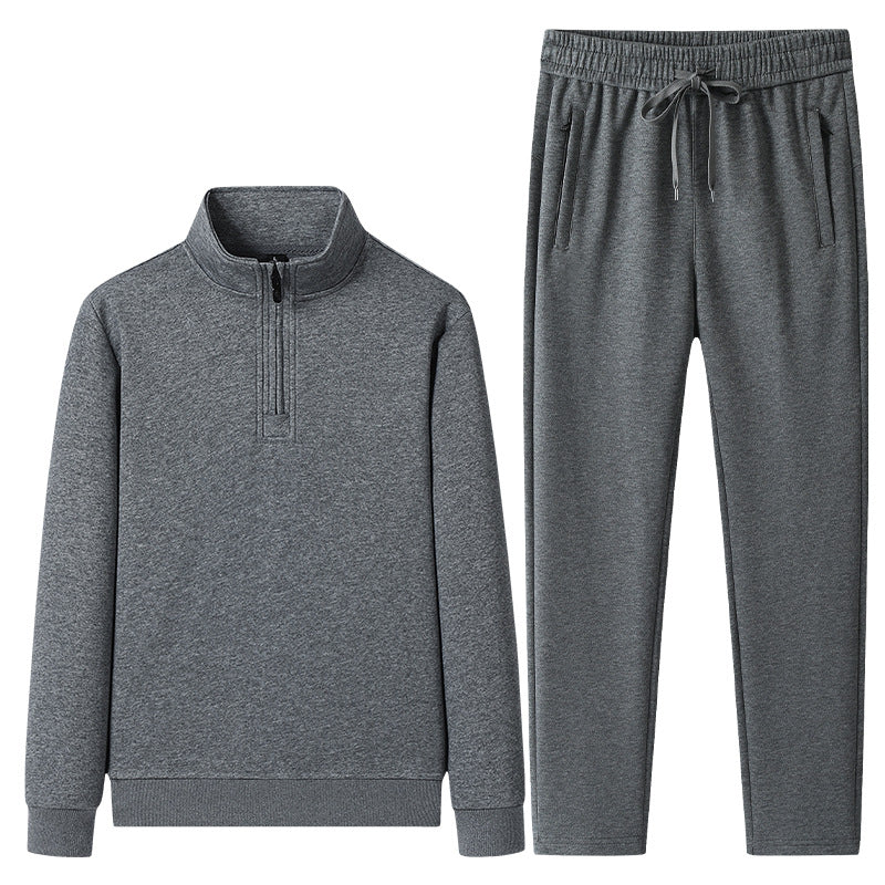 Herren Quarter-Zip Pullover und Jogger-Set-Sets for Men-Alpenkind
