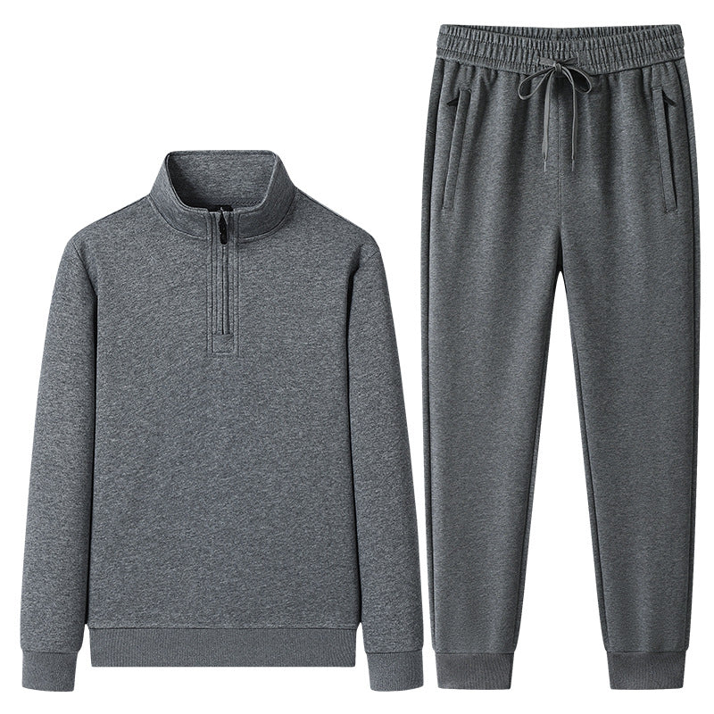 Herren Quarter-Zip Pullover und Jogger-Set-Sets for Men-Alpenkind