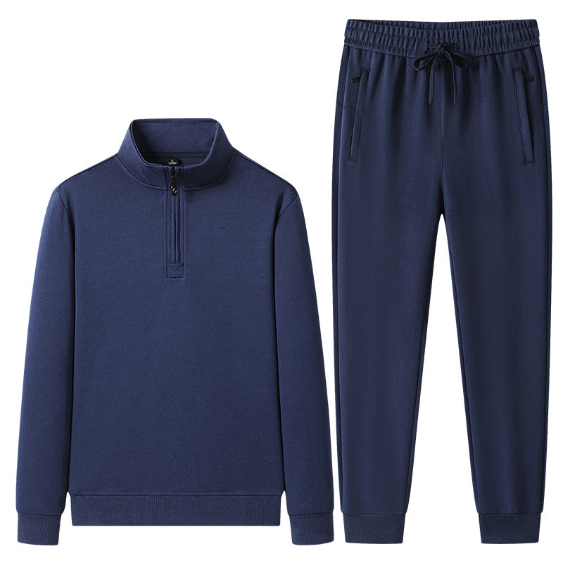 Herren Quarter-Zip Pullover und Jogger-Set-Sets for Men-Alpenkind