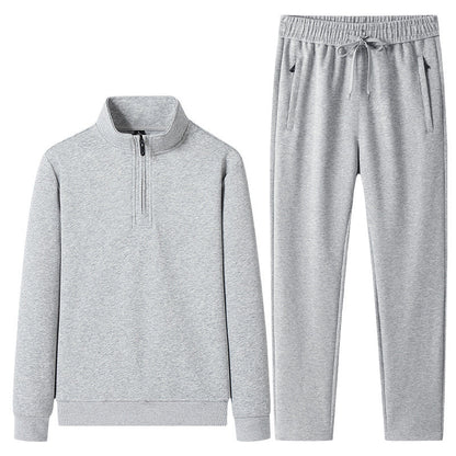 Herren Quarter-Zip Pullover und Jogger-Set-Sets for Men-Alpenkind
