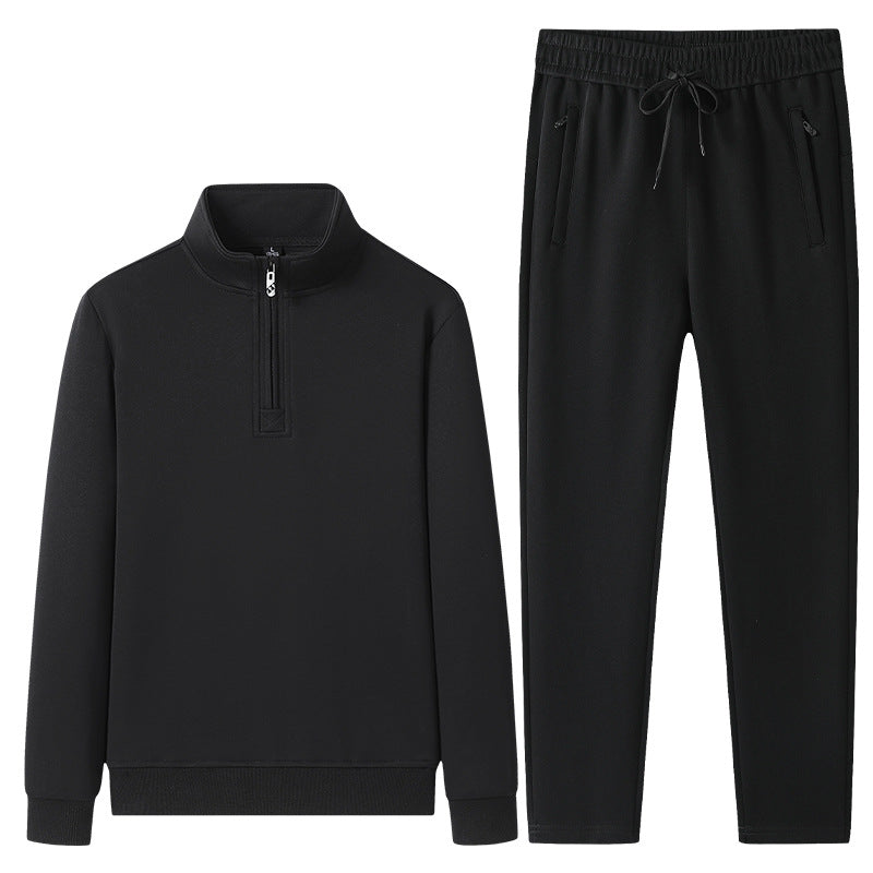 Herren Quarter-Zip Pullover und Jogger-Set-Sets for Men-Alpenkind