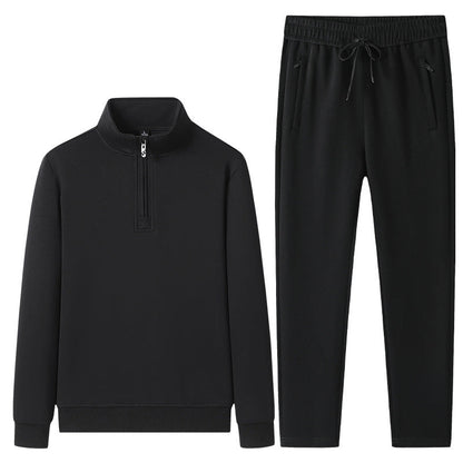 Herren Quarter-Zip Pullover und Jogger-Set-Sets for Men-Alpenkind