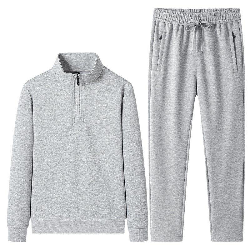 Herren Quarter-Zip Pullover und Jogger-Set-Sets for Men-Alpenkind