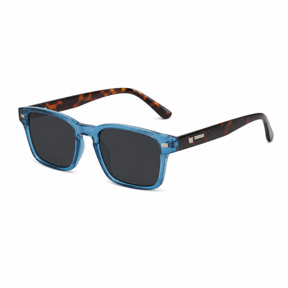 Herren Rechteckige randlose Sonnenbrille mit geraden Bügeln-Glasses for men-Alpenkind