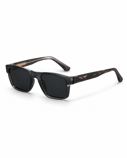 Herren Rechteckige randlose Sonnenbrille mit geraden Bügeln-Glasses for men-Alpenkind