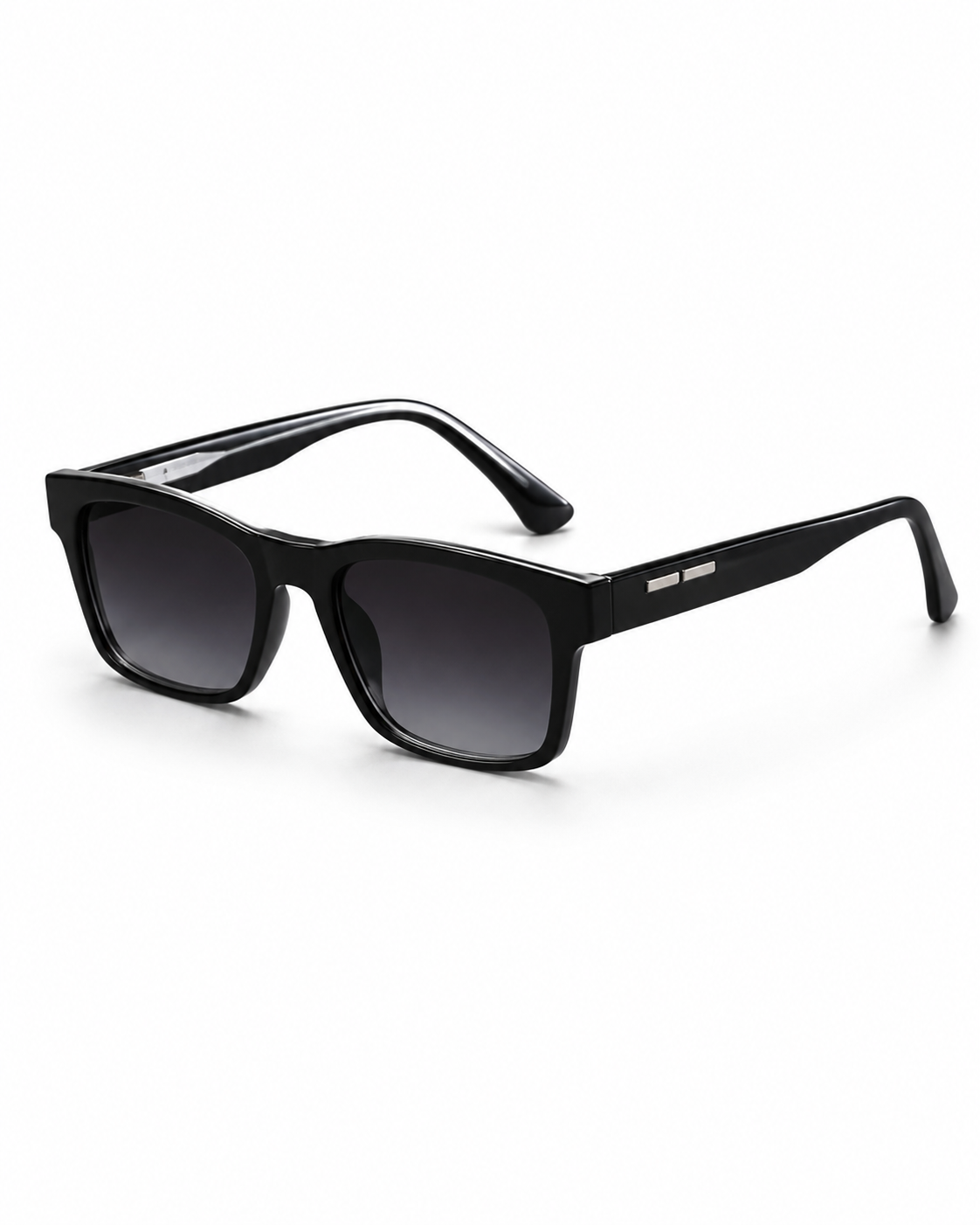 Herren Rechteckige randlose Sonnenbrille mit geraden Bügeln-Glasses for men-Alpenkind