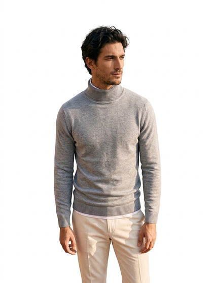 Herren-Rollkragenpullover mit langen Ärmeln-Sweaters for men-Alpenkind