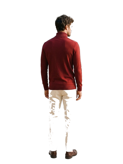 Herren-Rollkragenpullover mit langen Ärmeln-Sweaters for men-Alpenkind