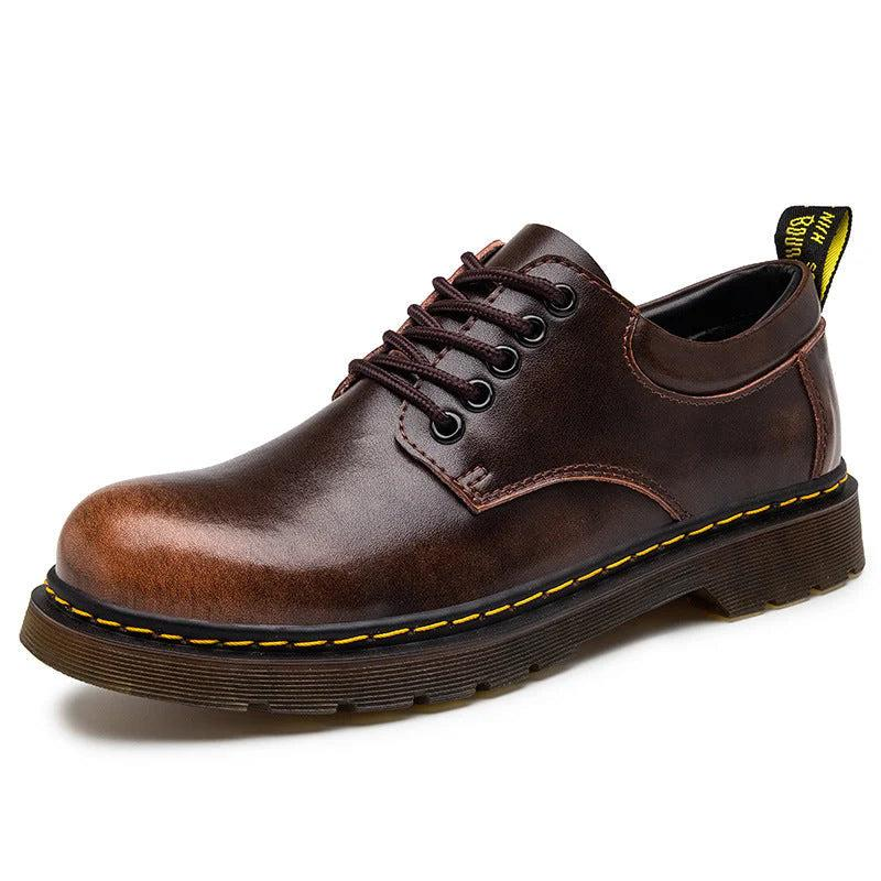 Herren Schnürschuhe mit flachem Schaft und runder Zehenform-Men Footwear-Alpenkind