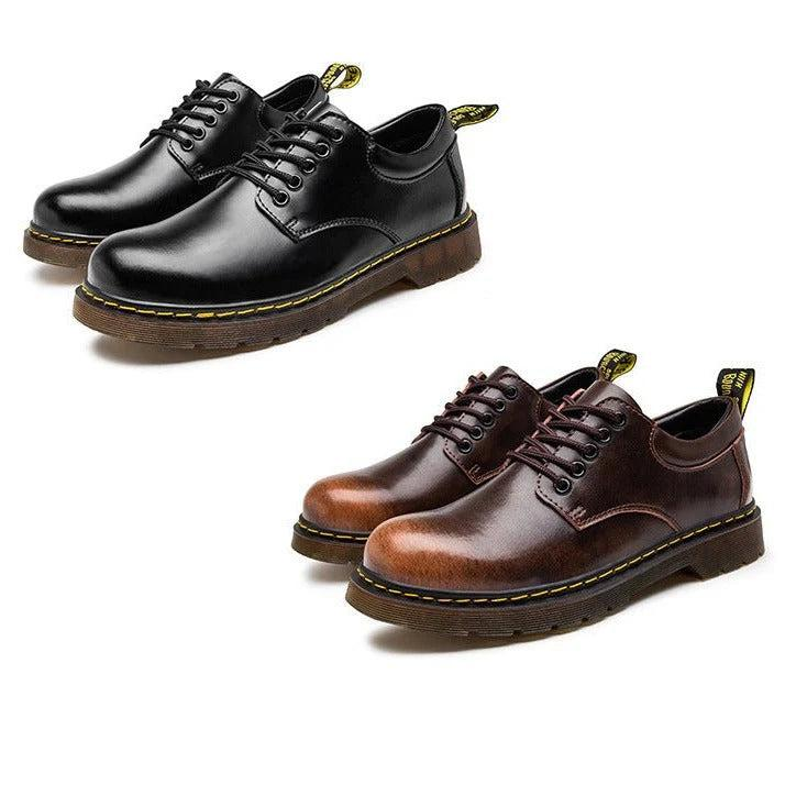 Herren Schnürschuhe mit flachem Schaft und runder Zehenform-Men Footwear-Alpenkind