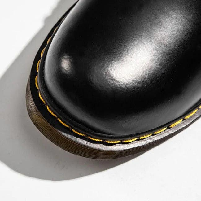 Herren Schnürschuhe mit flachem Schaft und runder Zehenform-Men Footwear-Alpenkind