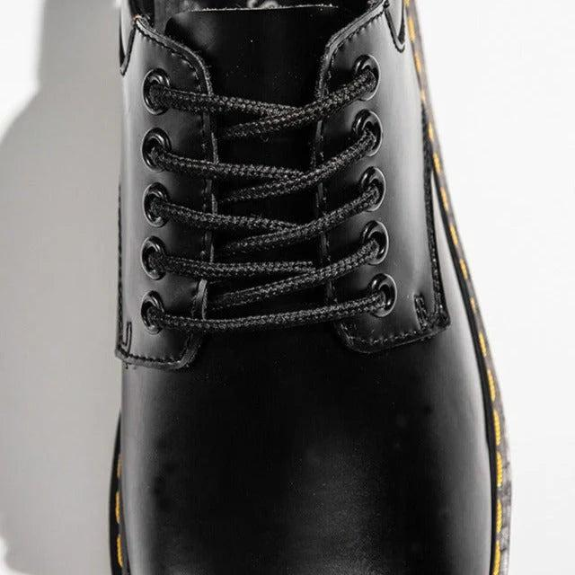 Herren Schnürschuhe mit flachem Schaft und runder Zehenform-Men Footwear-Alpenkind