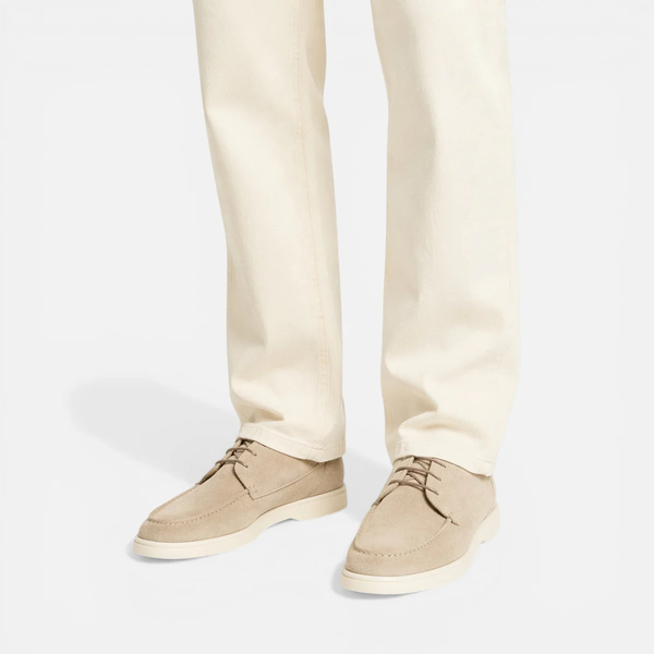 Herren-Schnürschuhe mit Mokassin-Naht und flacher Sohle-Footwear for men-Alpenkind