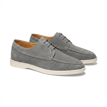 Herren-Schnürschuhe mit Mokassin-Naht und flacher Sohle-Footwear for men-Alpenkind
