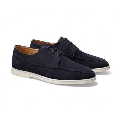 Herren-Schnürschuhe mit Mokassin-Naht und flacher Sohle-Footwear for men-Alpenkind
