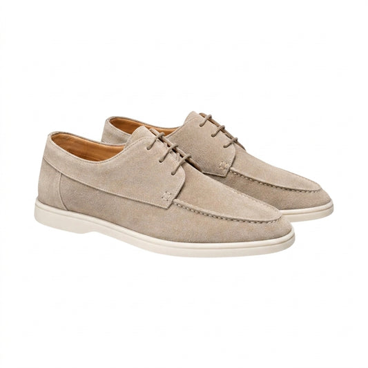 Herren-Schnürschuhe mit Mokassin-Naht und flacher Sohle-Footwear for men-Alpenkind