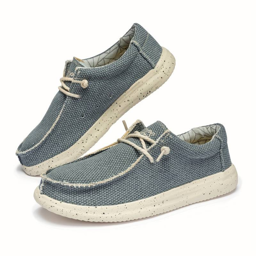 Herren Schnürschuhe mit strukturierter Oberfläche und kontrastierender Sohle-Men Footwear-Alpenkind
