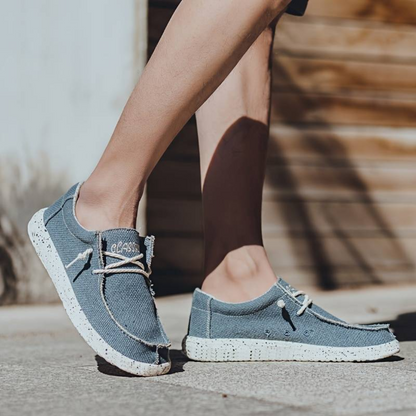 Herren Schnürschuhe mit strukturierter Oberfläche und kontrastierender Sohle-Men Footwear-Alpenkind