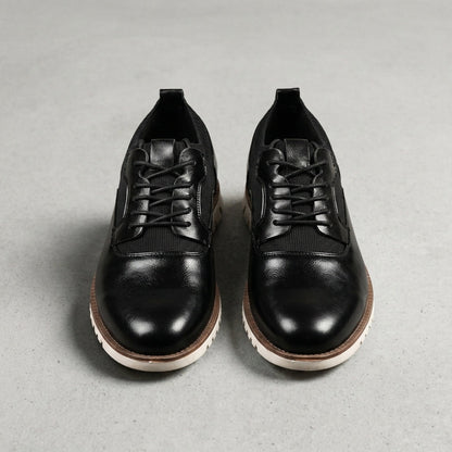 Herren-Schnürsneaker mit strukturierten Einsätzen-Footwear for men-Alpenkind