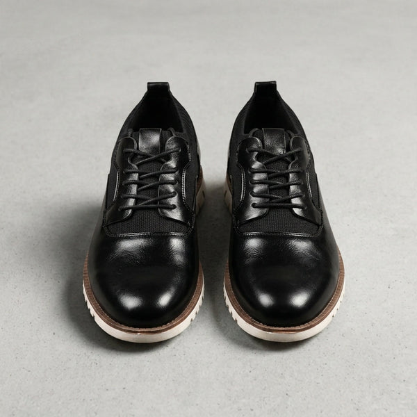 Herren-Schnürsneaker mit strukturierten Einsätzen-Footwear for men-Alpenkind