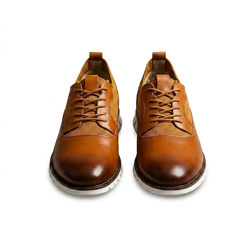 Herren-Schnürsneaker mit strukturierten Einsätzen-Footwear for men-Alpenkind