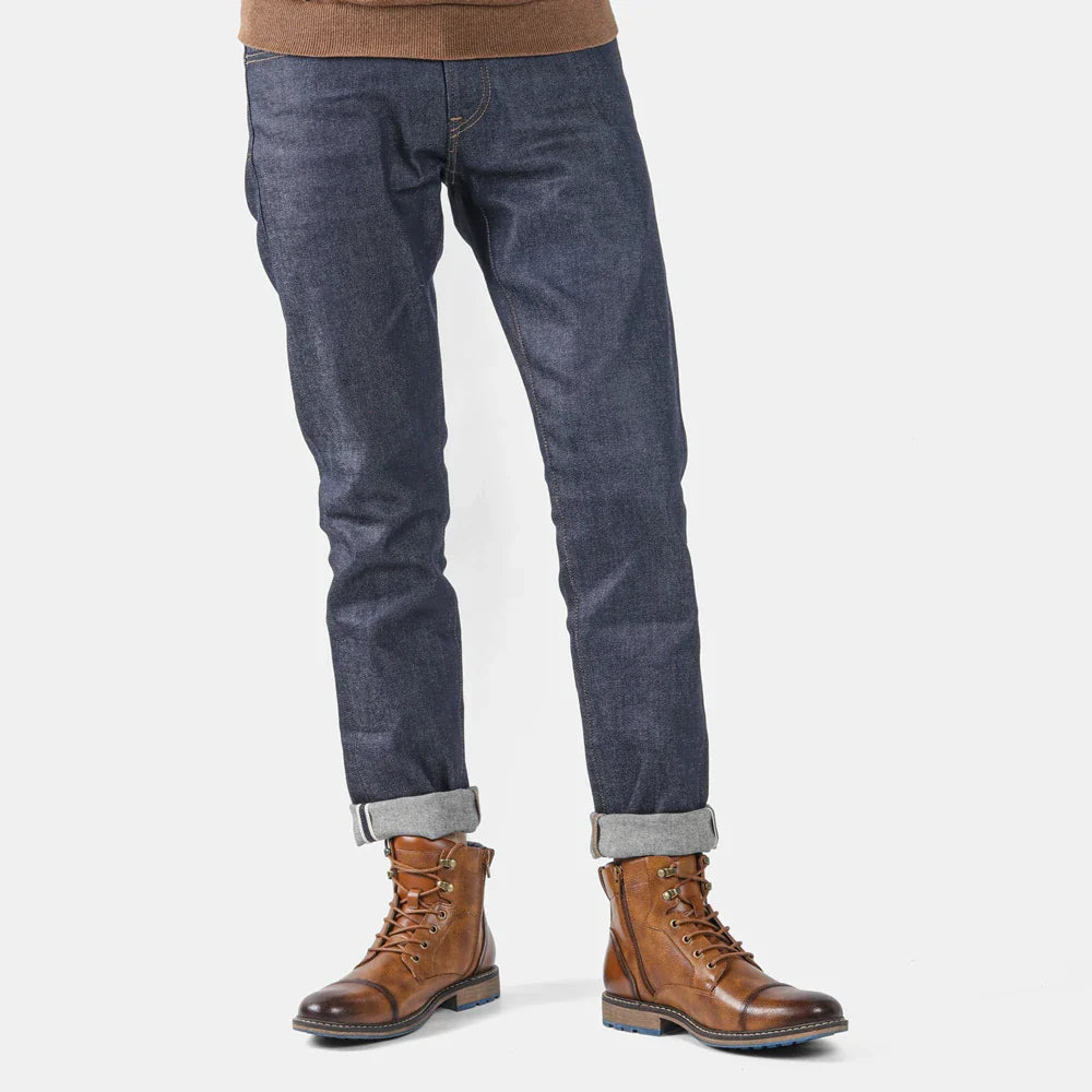 Herren-Schnürstiefeletten mit seitlichem Reißverschluss-Footwear for men-Alpenkind