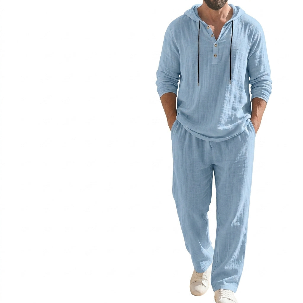 Herren-Set aus Kapuzenpullover und Hose-Sets for Men-Alpenkind