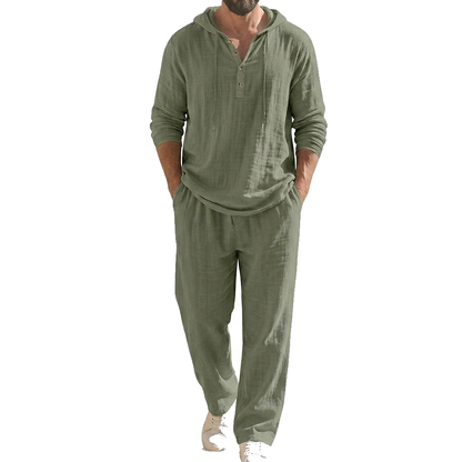 Herren-Set aus Kapuzenpullover und Hose-Sets for Men-Alpenkind