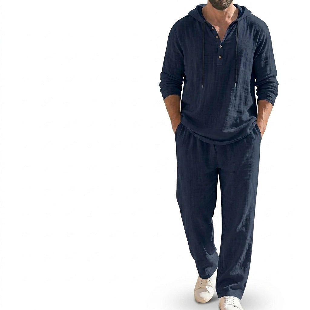 Herren-Set aus Kapuzenpullover und Hose-Sets for Men-Alpenkind