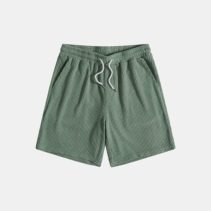 Herren Set aus Kurzarmhemd mit Knopfleiste und Shorts mit Kordelzug-Sets for Men-Alpenkind
