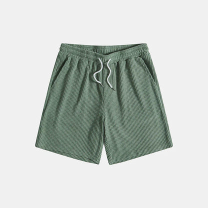 Herren Set aus Kurzarmhemd mit Knopfleiste und Shorts mit Kordelzug-Sets for Men-Alpenkind
