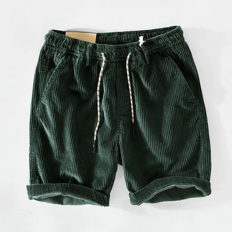 Herren-Shorts aus Kord mit Kordelzug-Shorts for men-Alpenkind