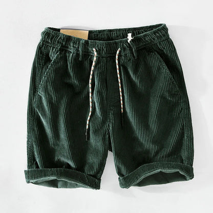 Herren-Shorts aus Kord mit Kordelzug-Shorts for men-Alpenkind