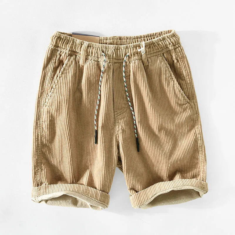 Herren-Shorts aus Kord mit Kordelzug-Shorts for men-Alpenkind