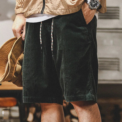 Herren-Shorts aus Kord mit Kordelzug-Shorts for men-Alpenkind