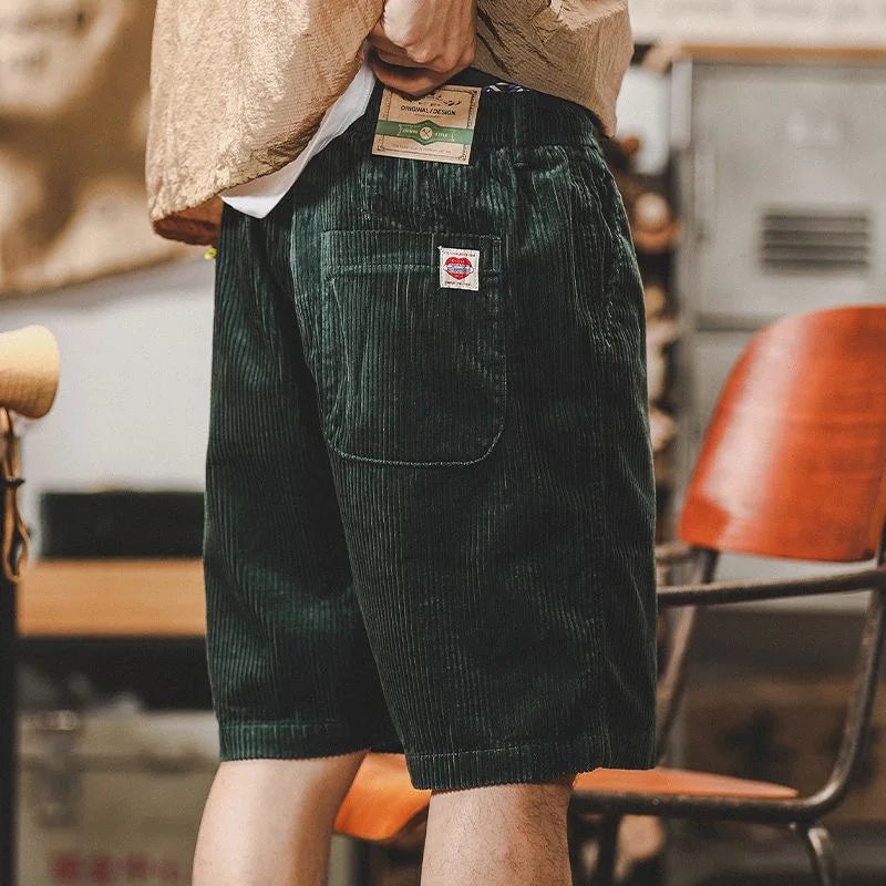 Herren-Shorts aus Kord mit Kordelzug-Shorts for men-Alpenkind