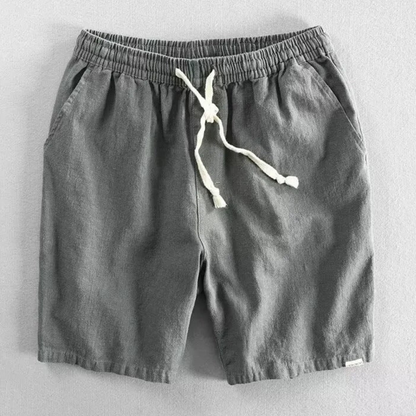 Herren-Shorts aus Leinenmischgewebe mit Kordelzug-Shorts for men-Alpenkind