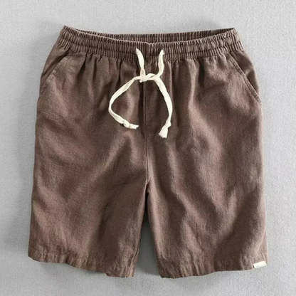 Herren-Shorts aus Leinenmischgewebe mit Kordelzug-Shorts for men-Alpenkind