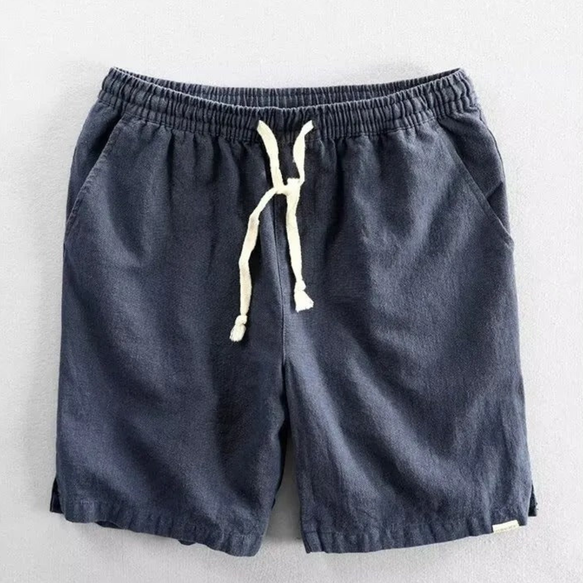 Herren-Shorts aus Leinenmischgewebe mit Kordelzug-Shorts for men-Alpenkind