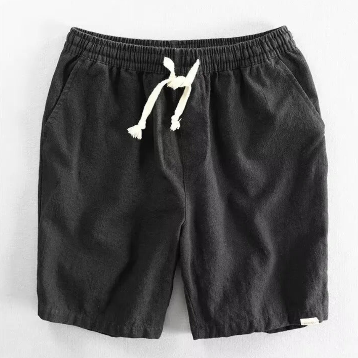 Herren-Shorts aus Leinenmischgewebe mit Kordelzug-Shorts for men-Alpenkind