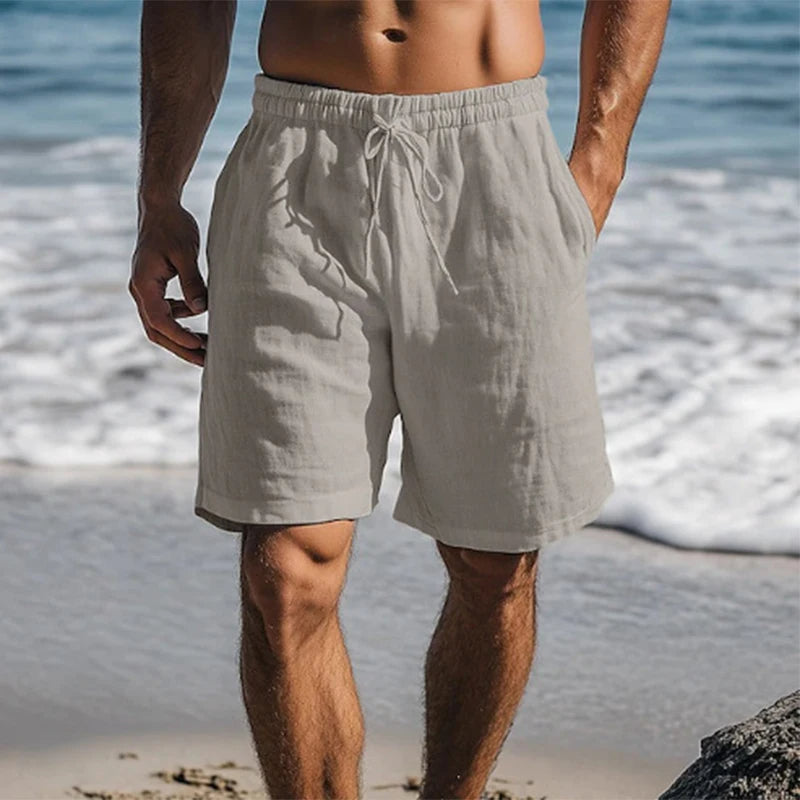 Herren Shorts mit elastischem Bund und Kordelzug-Shorts for men-Alpenkind