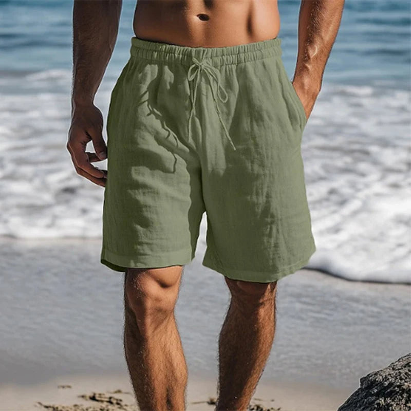 Herren Shorts mit elastischem Bund und Kordelzug-Shorts for men-Alpenkind