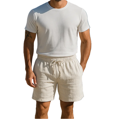Herren Shorts mit elastischem Bund und Kordelzug-Shorts for men-Alpenkind